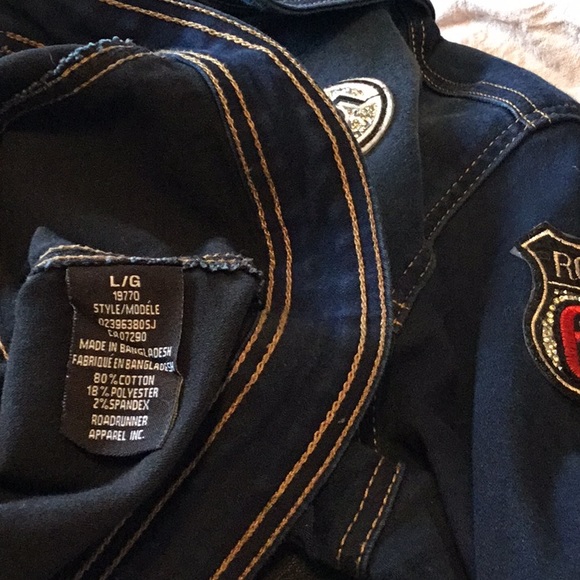 Suko stretch denim jacket size Large - Picture 6 of 6